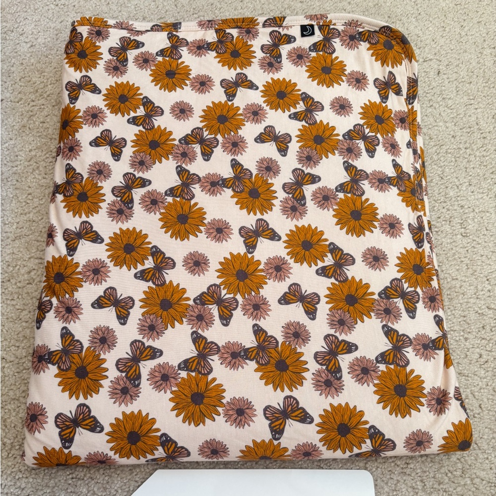 The Sleepy Sloth Sunflower Harvest Toddler Blanket